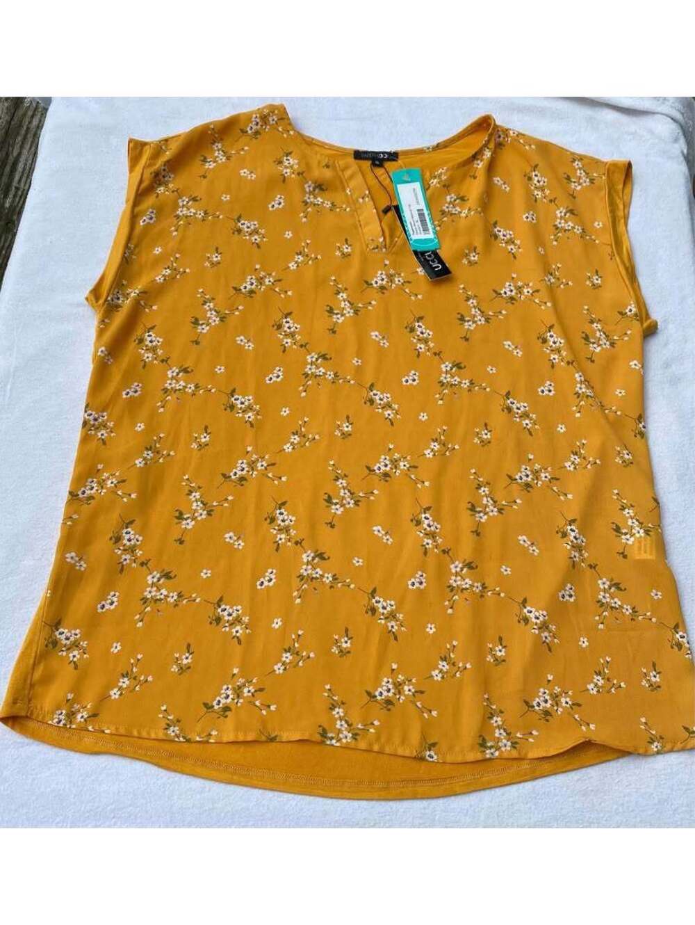 New! Papermoon Reece women’s Top Mustard XL Sleeveless